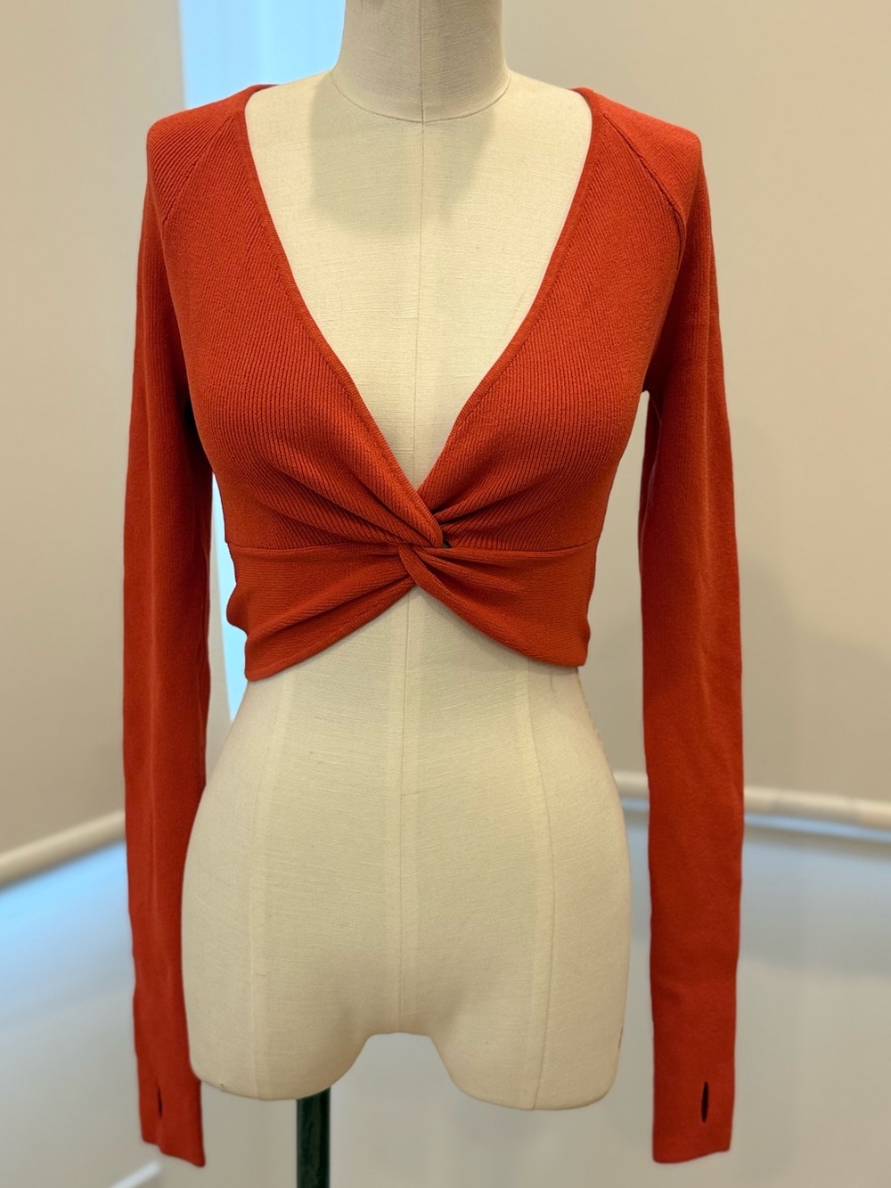 Le ORE Rimini Twist Long Sleeve Top - Spice